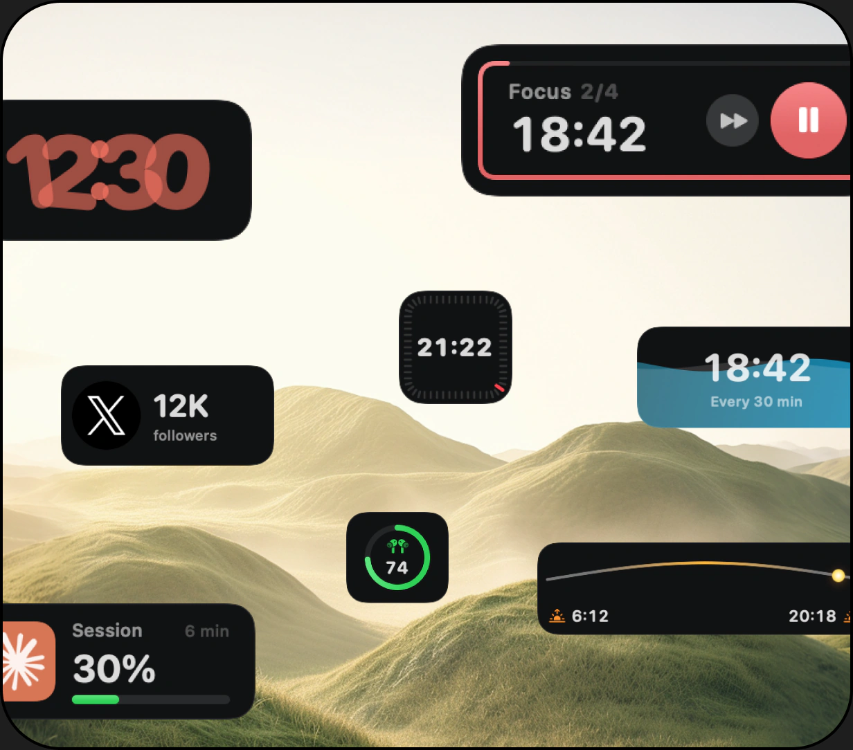 A collection of CoolDock widgets for Mac