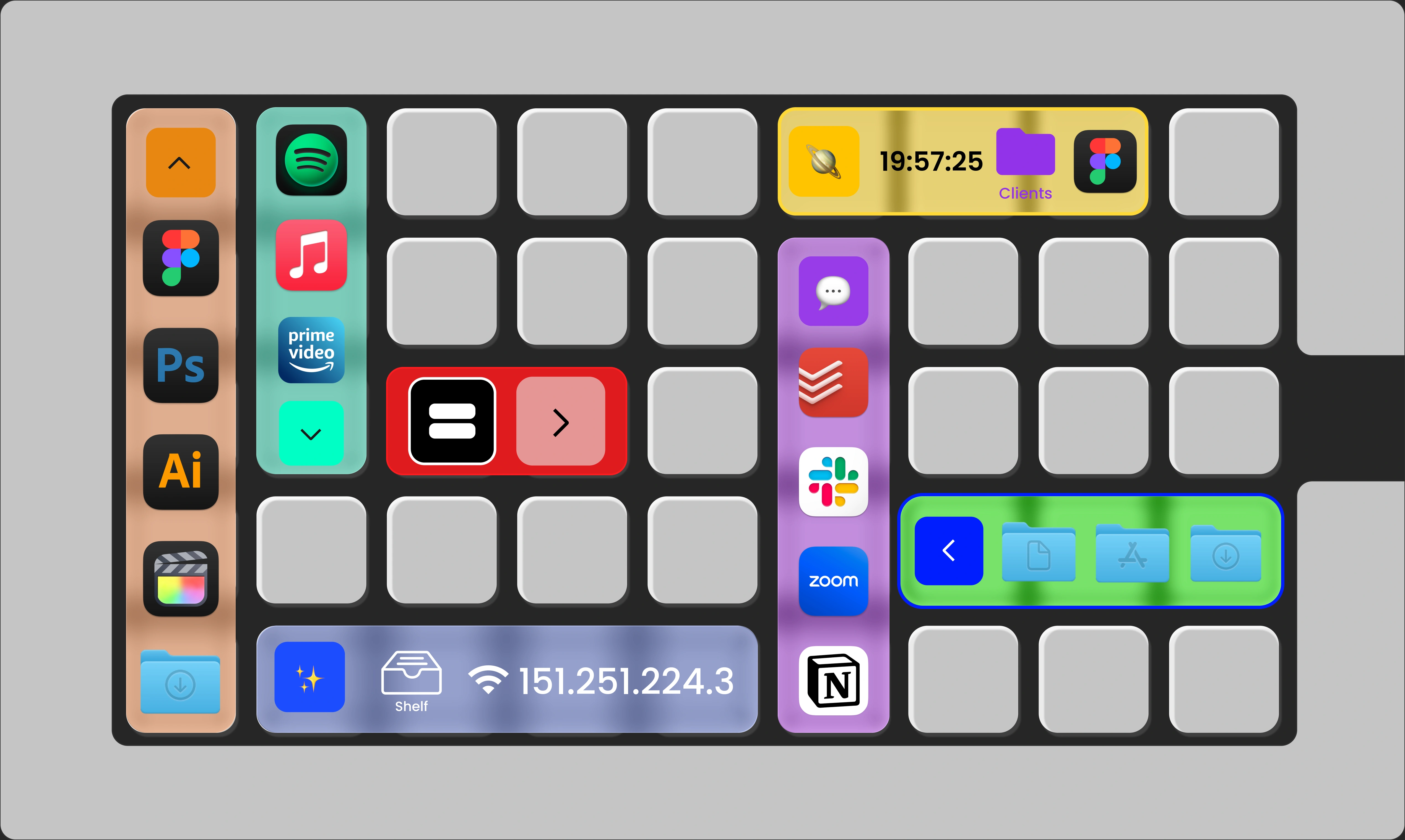 Customize Mac Dock with ExtraDock — multiple custom docks alongside the native Dock